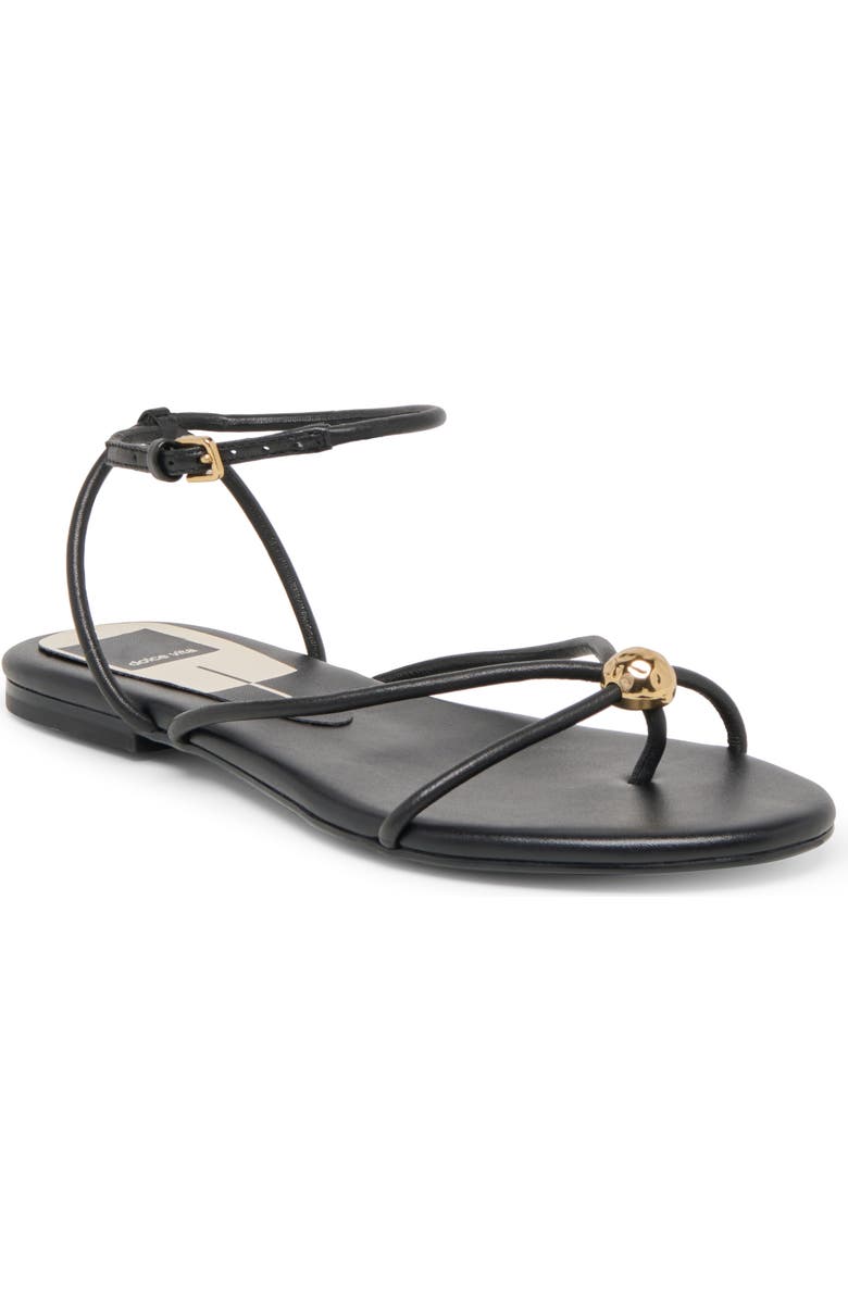 Dolce Vita Kenley Ankle Strap Sandal, Main, color, Black Leather
