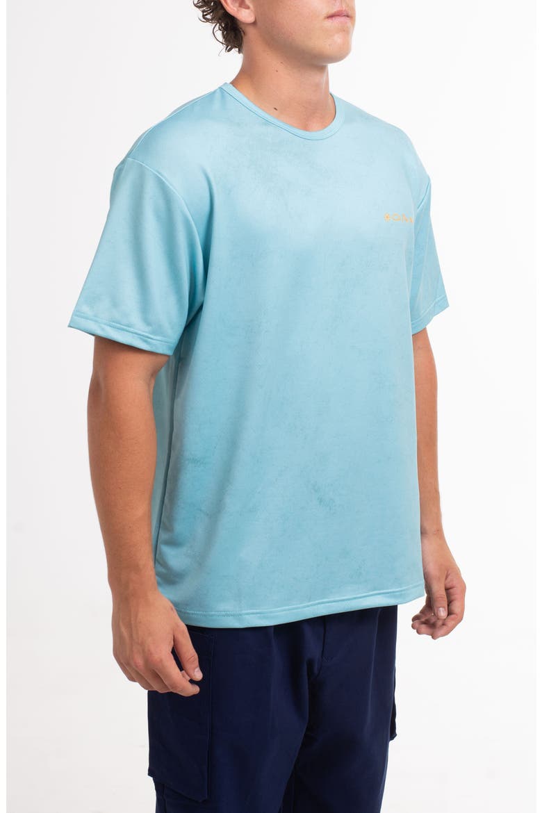 Patina Aqua Terra Performance Graphic T-Shirt, Alternate, color, DARK AQUA