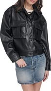 Levi's Faux Leather Shirt Jacket