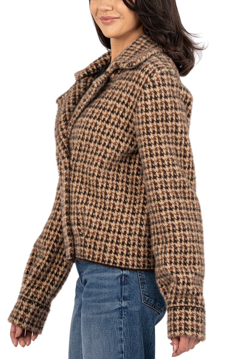 KUT from the Kloth Aaliyah Houndstooth Double Breasted Jacket, Alternate, color, 