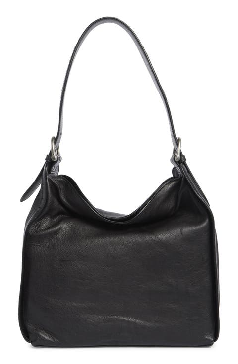 Carla Studded Leather Hobo Bag