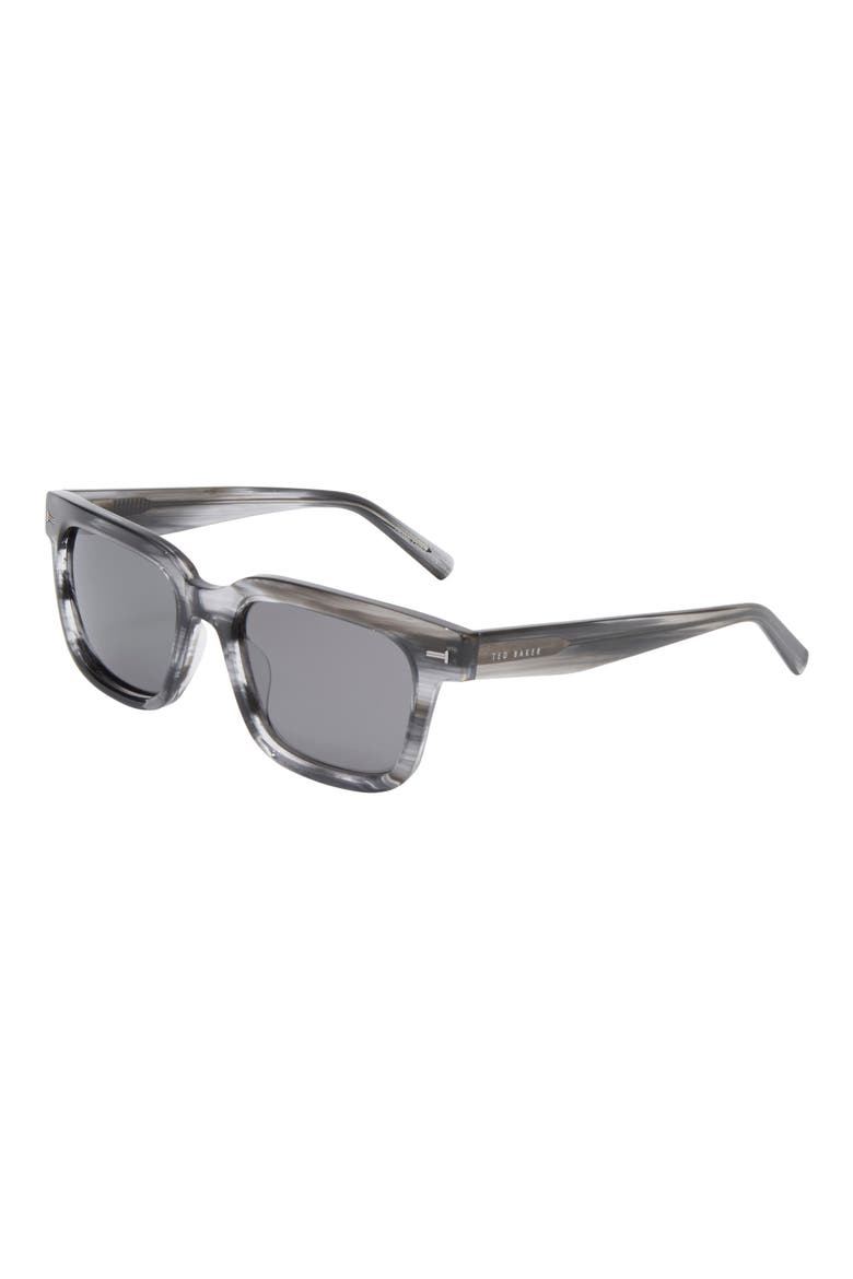 54mm Polarized Square Sunglasses, Alternate, color, GREY