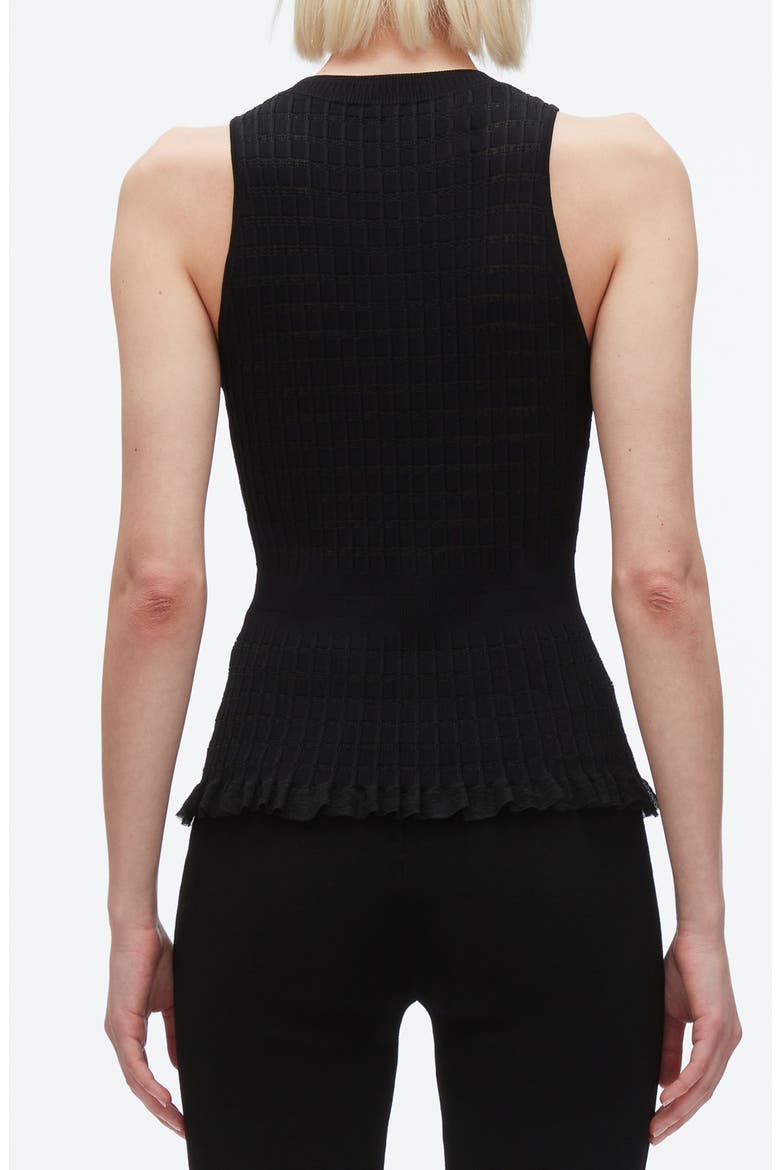 Pattern Sweater Tank, Alternate, color, BLACK