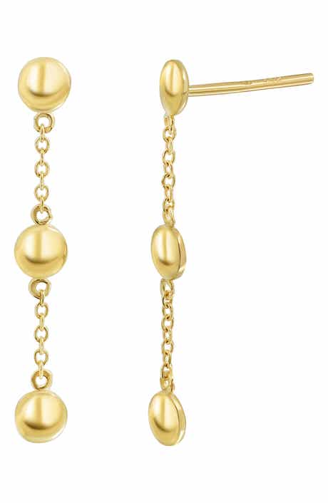 Bony Levy 14K Gold Mykonos Chain Drop Earrings