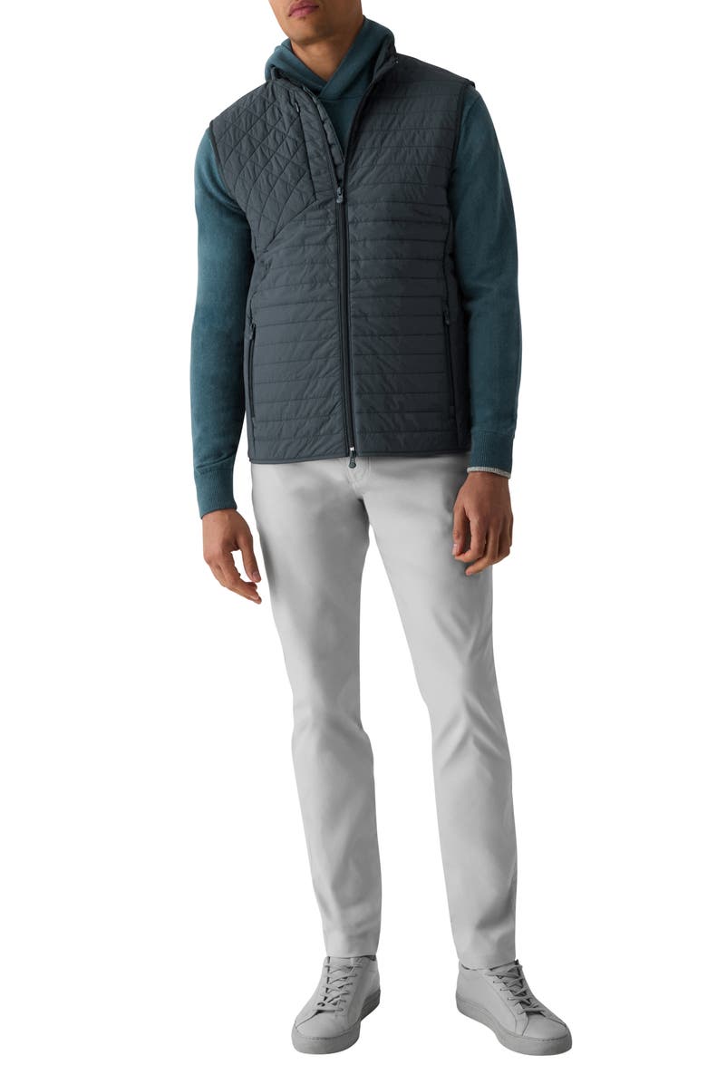 Greyson Yukon Ultralight Hybrid Quilted Puffer Vest, Alternate, color, Anthracite