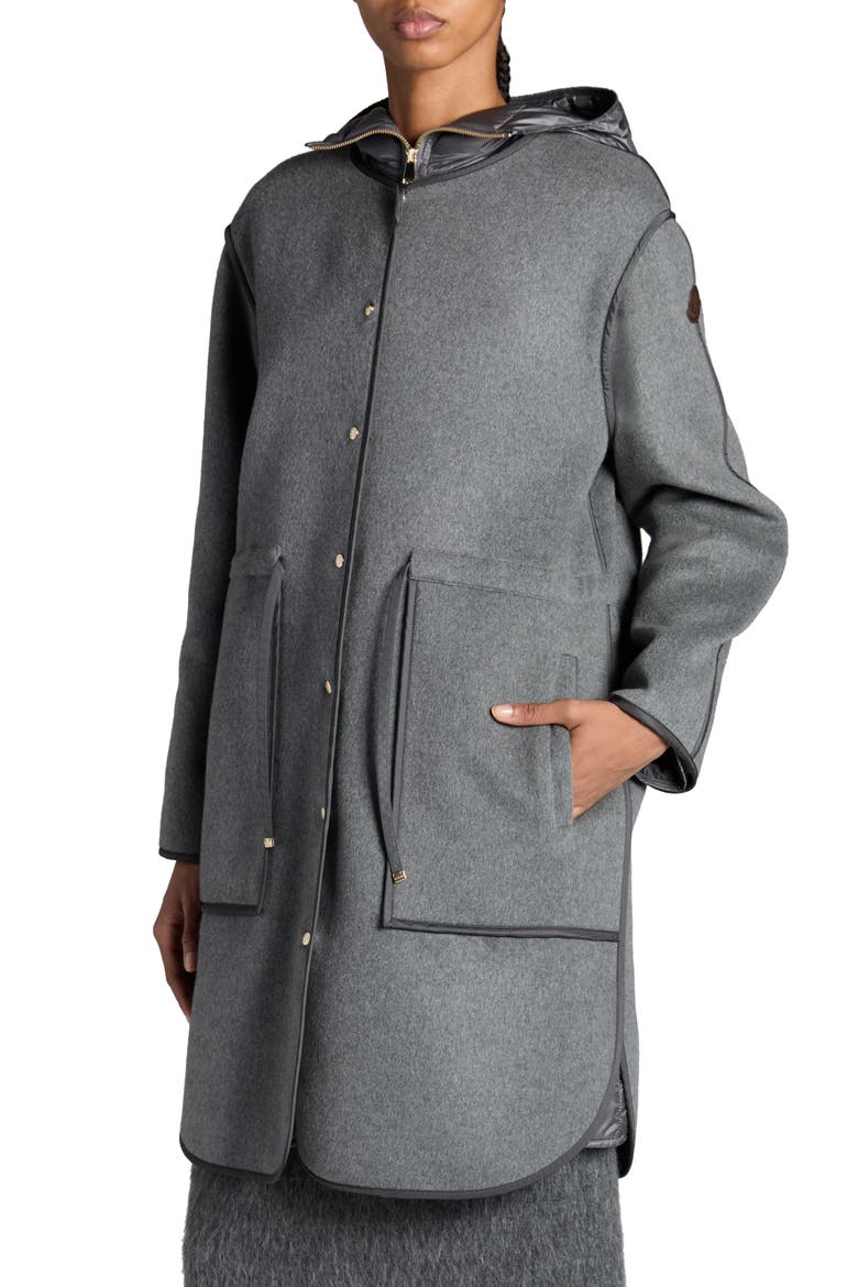 Bonrepos Down Coat, Alternate, color, GREY