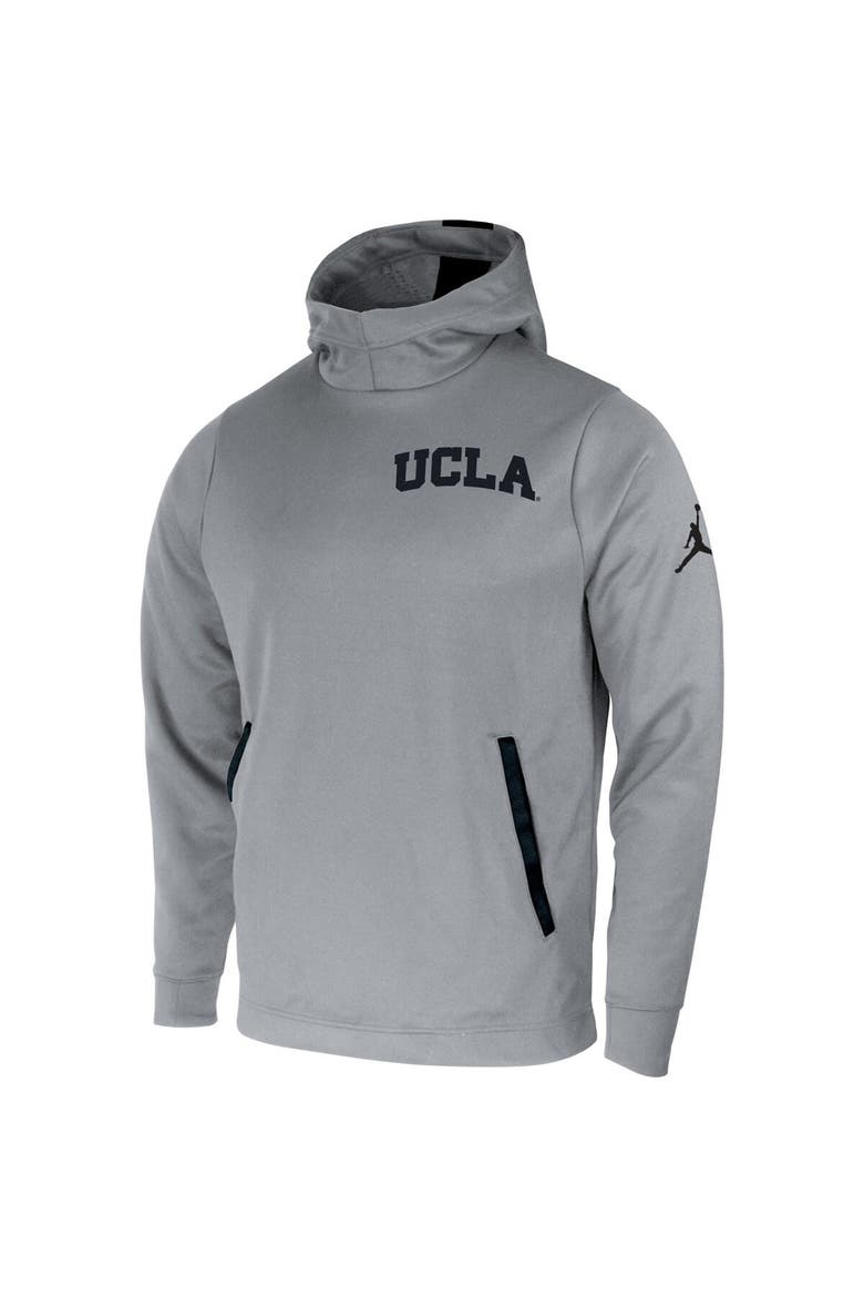 Men's Jordan Brand Gray UCLA Bruins Two-Hit Performance Pullover Hoodie, Alternate, color, Gray