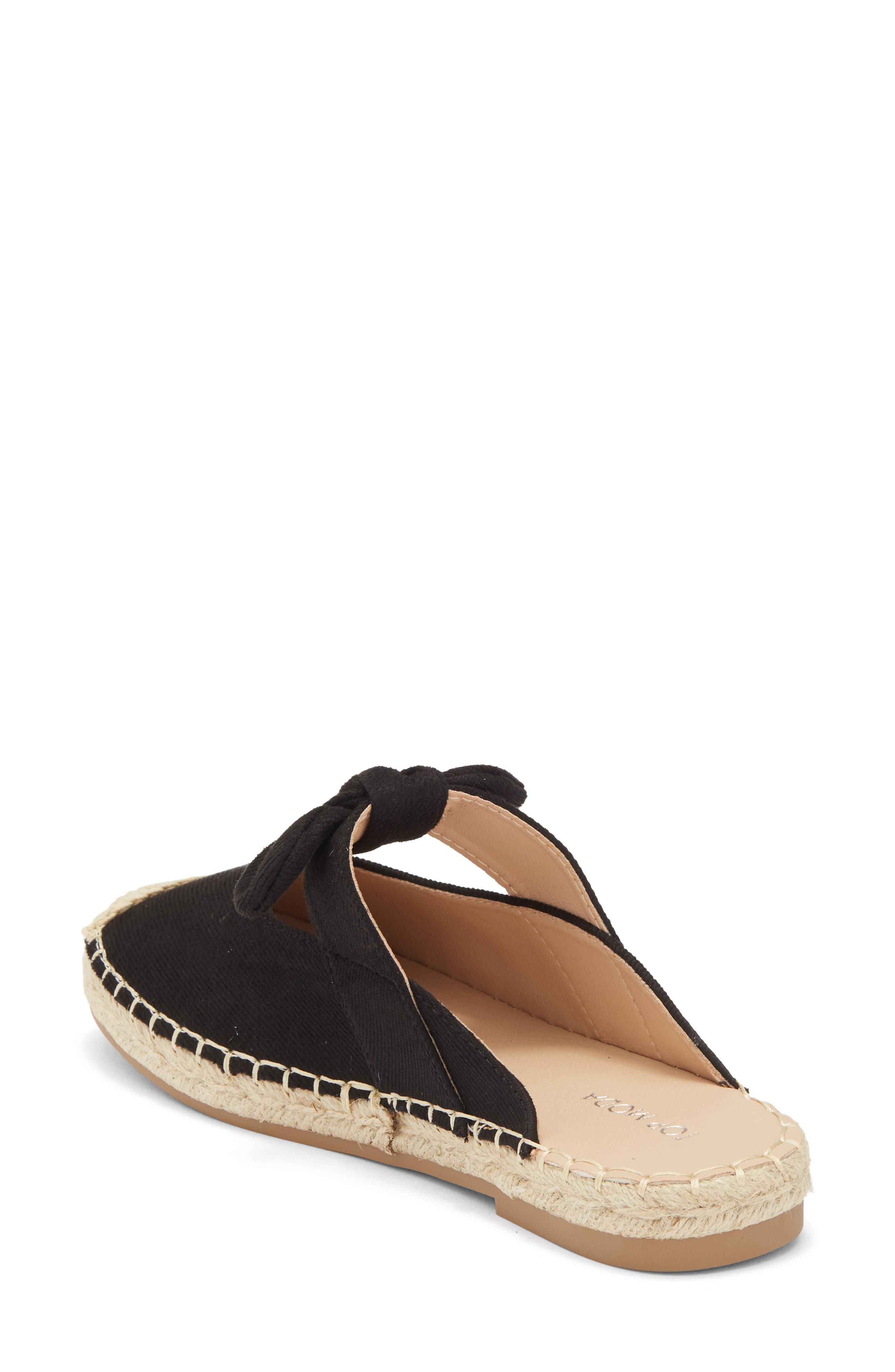 TOP MODA Brussels Denim Mule, Alternate, color, Black Denim