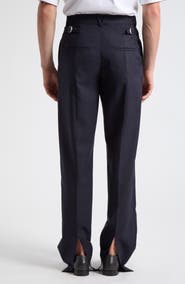 Bottega Veneta Shetland Wool Straight Leg Trousers