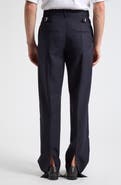Bottega Veneta Shetland Wool Straight Leg Trousers
