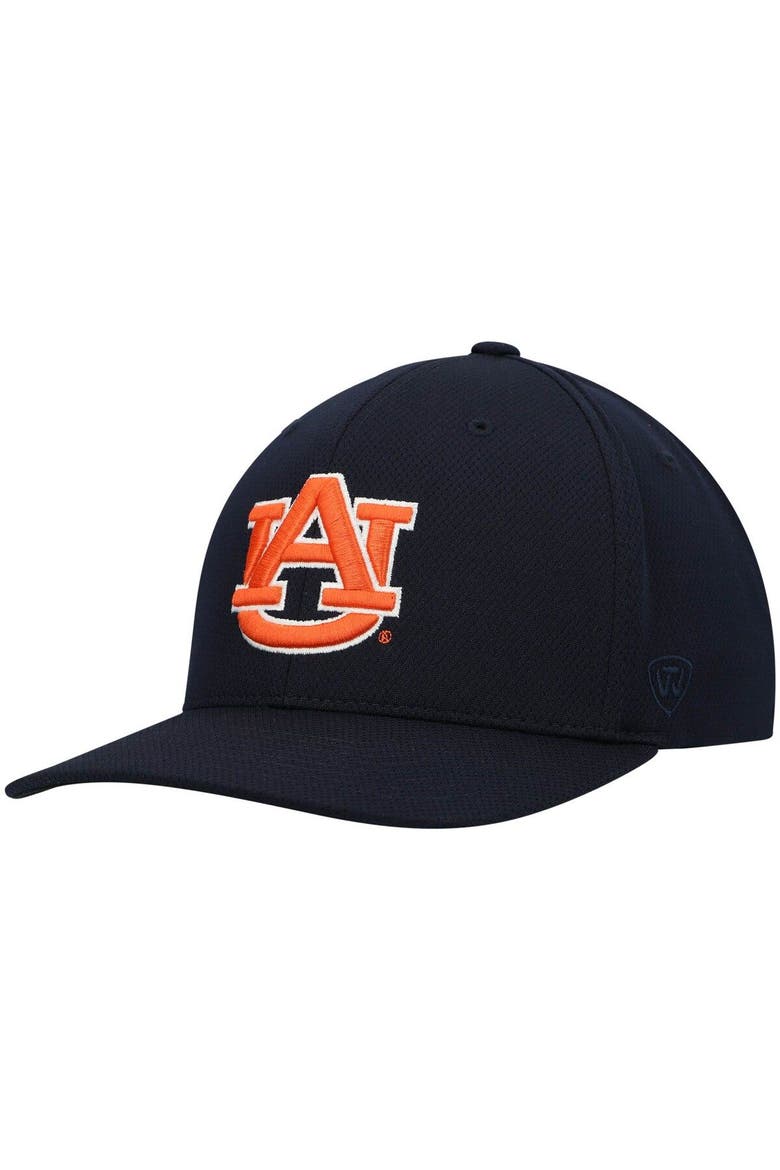 Men's Top of the World Navy Auburn Tigers Reflex Logo Flex Hat, Main, color, Navy