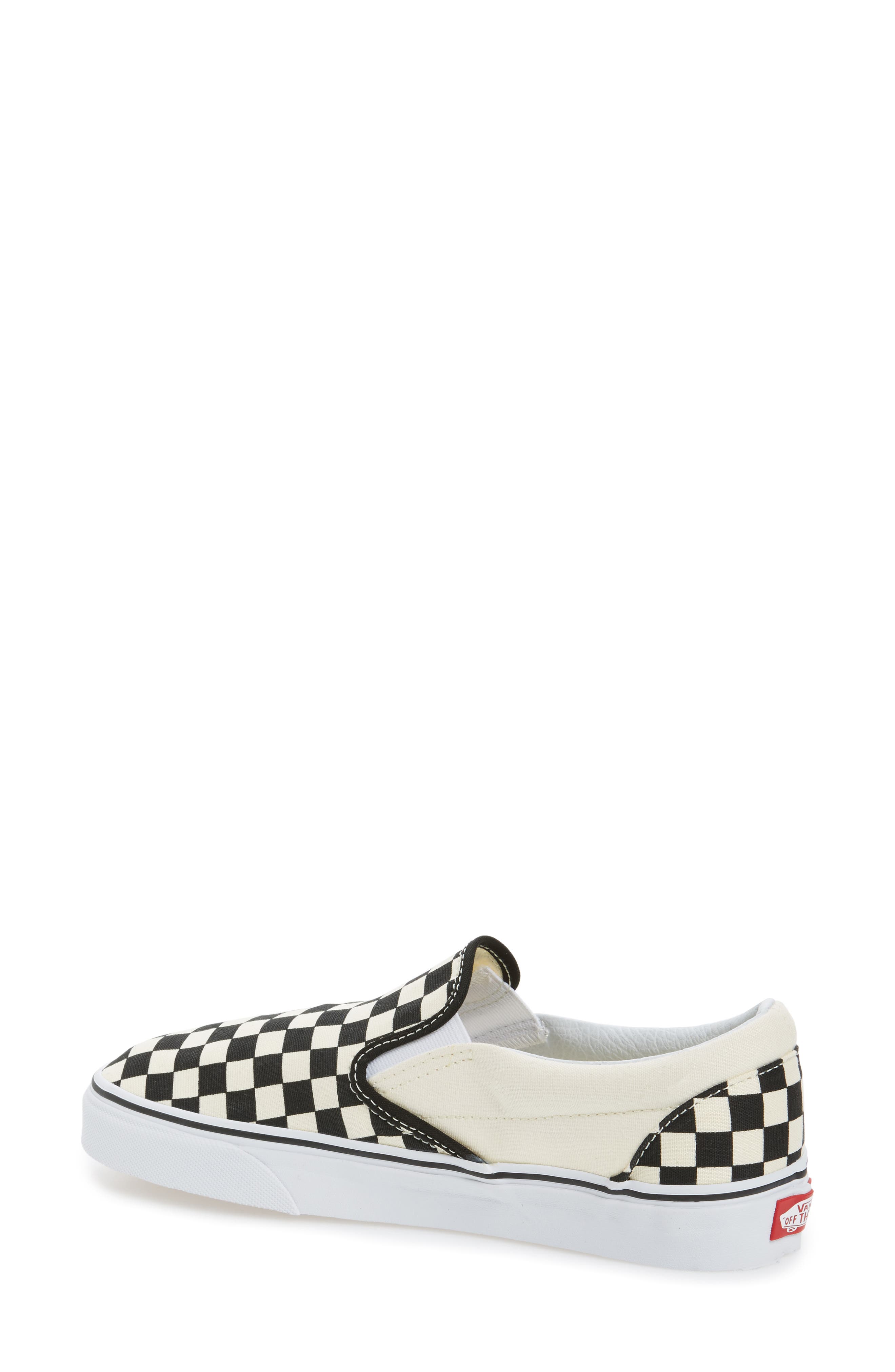 Vans Classic Slip-On Sneaker, Alternate, color, Black White Checker