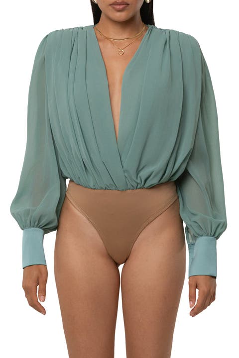 Refined Pleated Chiffon Top
