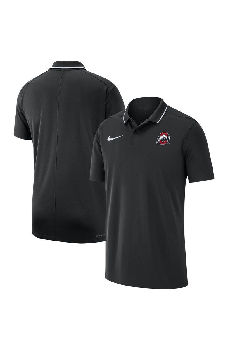 Nike Men's Nike Black Ohio State Buckeyes 2023 Coaches Performance Polo, Main, color, 