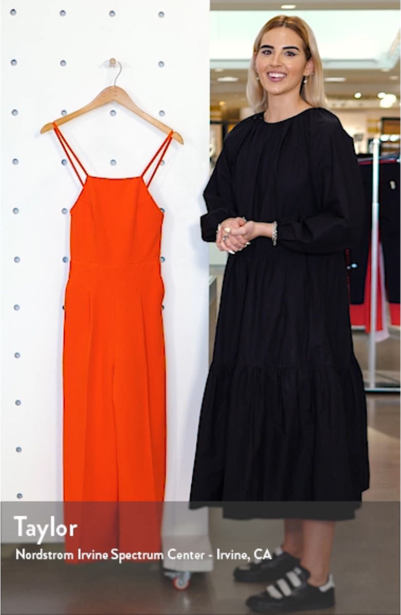 Strappy Back Wide Leg Jumpsuit, sales video thumbnail