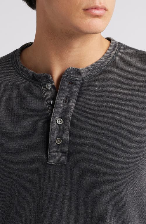Rails Soto Henley Washed Black In Gray