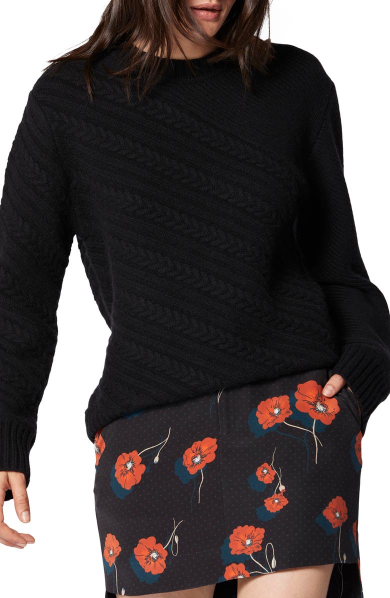 Equipment Seranon Wool Cable Sweater, Main, color, 