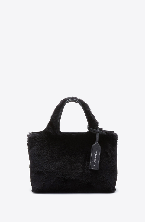 Faux Fur Mini Market Tote