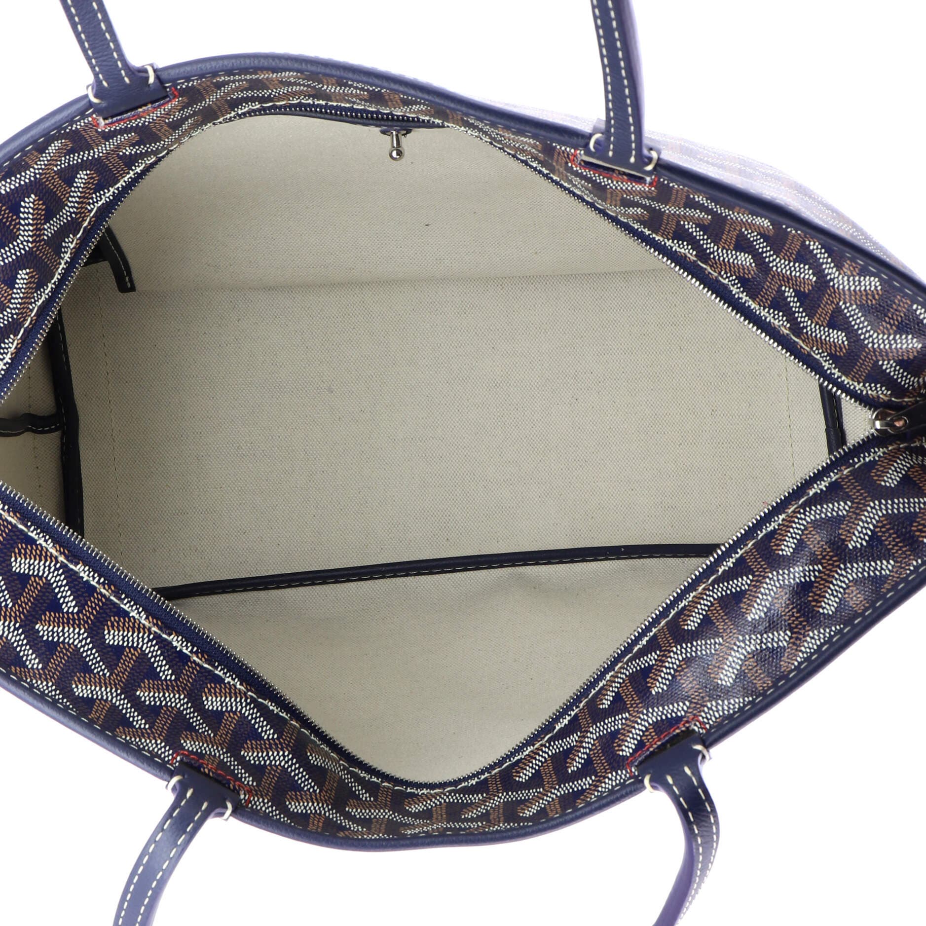 Pre-Owned Goyard Artois Tote Coated Canvas PM, Alternate, color, Blue