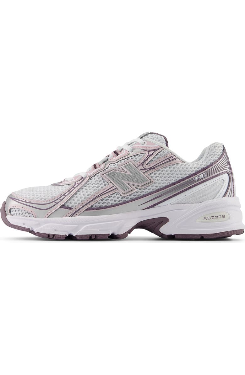 New Balance Gender Inclusive 740 Sneaker, Alternate, color, Ice Wine/ White