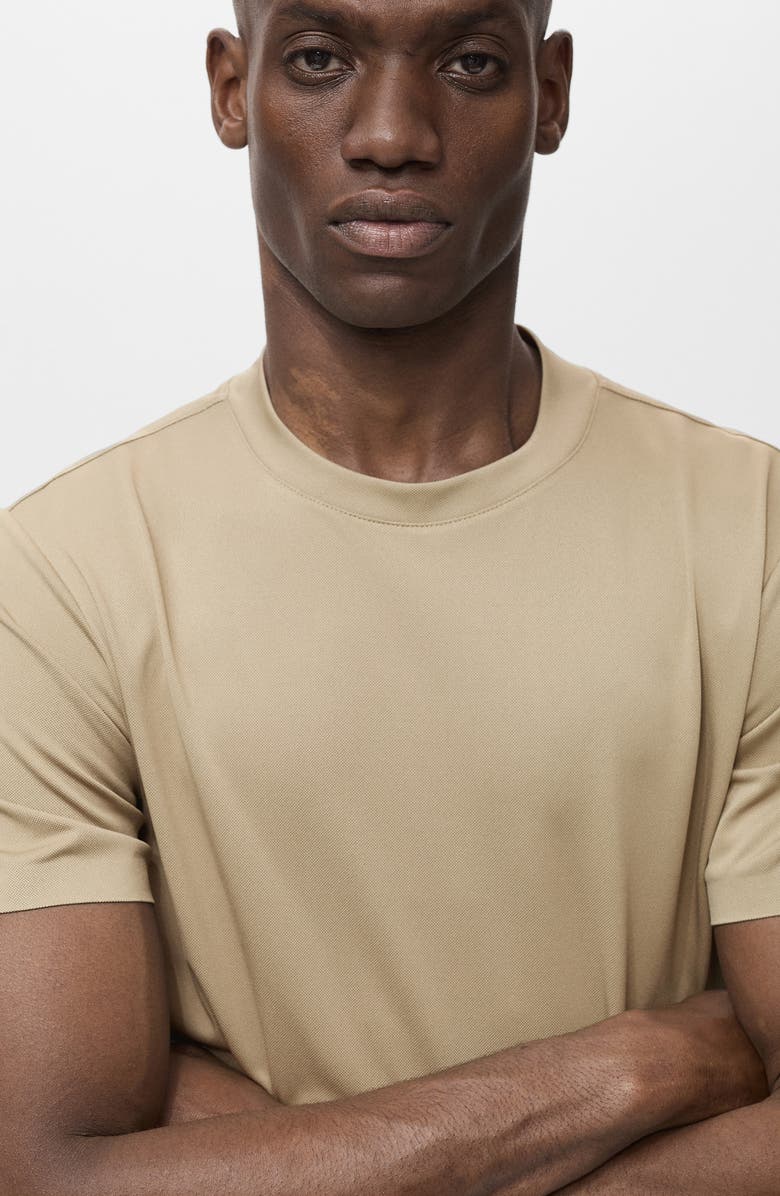 MANGO CoolMax<sup>®</sup> Slim Fit T-Shirt, Alternate, color, Khaki