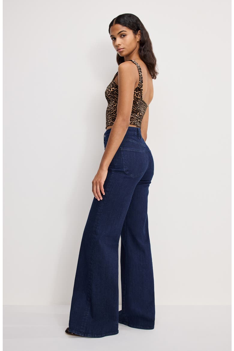 Good Waist High Waist Wide Leg Palazzo Jeans, Alternate, color, INDIGO1153