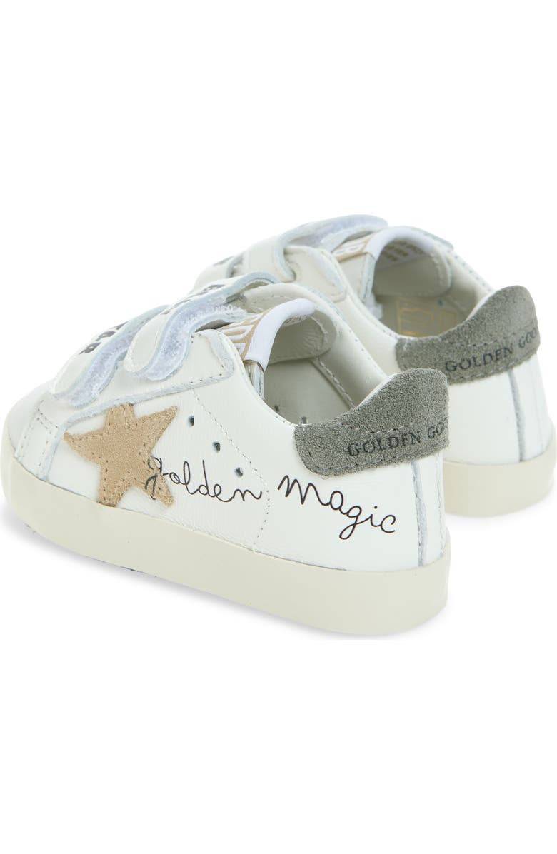 Golden Goose Baby School Sneaker, Alternate, color, White/ Beige/ Green