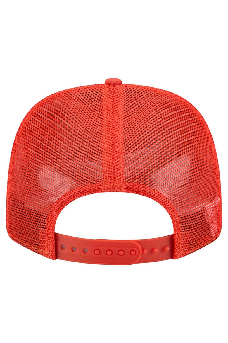 Men's New Era Orange Clemson Tigers Primary 9SEVENTY Trucker Stretch-Snap Hat, Alternate, color, Orange