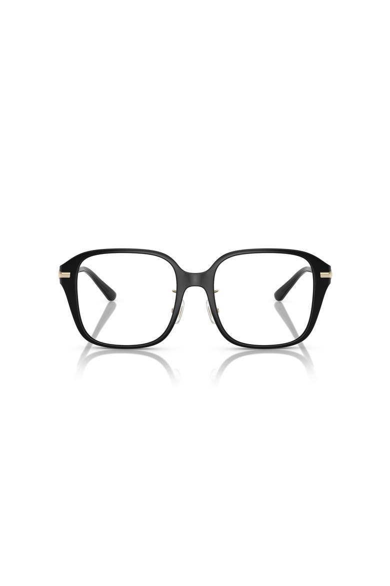 54mm Square optical glasses, Alternate, color, Black