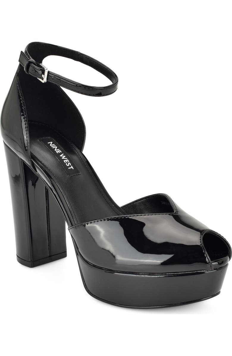 Nine West Keela Platform Ankle Strap Pump, Main, color,