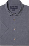 Mizzen+Main Leeward Trim Fit Short Sleeve Performance Button-Up Shirt