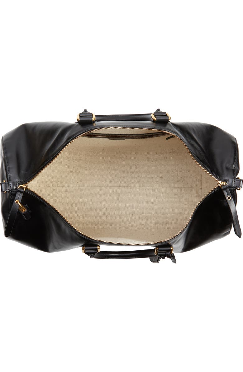 Khaite Pierre Weekender Leather Duffle Bag, Alternate, color,