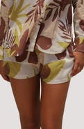 Stone Fox Swim Leo Organic Cotton Cover-Up Shorts