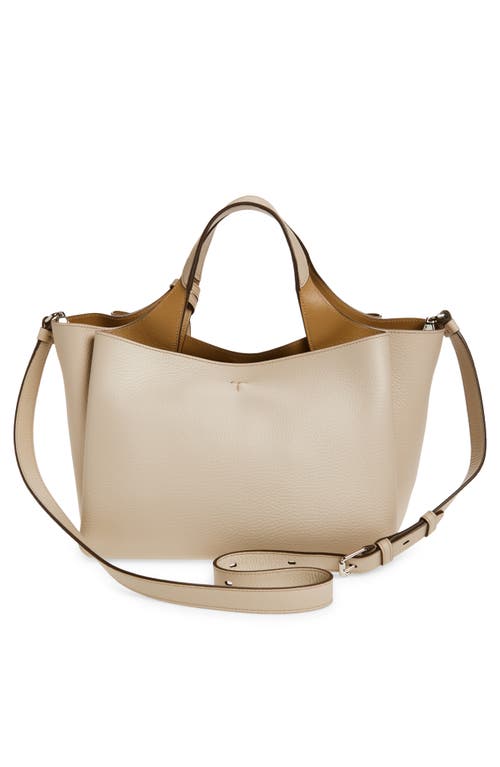 Tod's Mini Leather Tote In Sand
