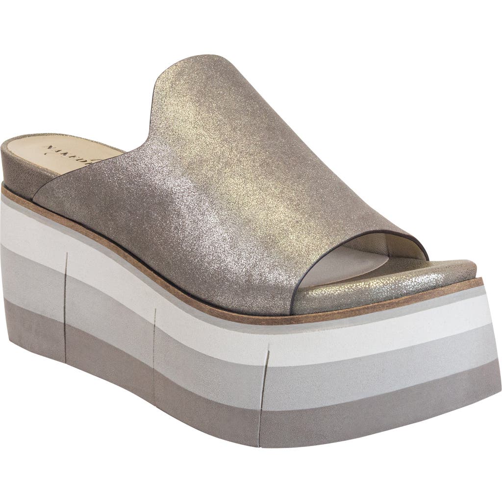 Naked Feet Flow Wedge Slide Sandal in Silver  product