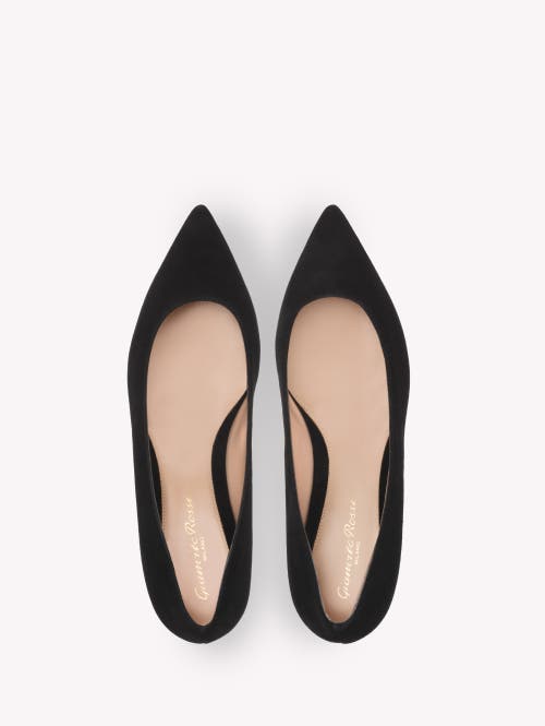 Gianvito Rossi Suede Ballerina Flats