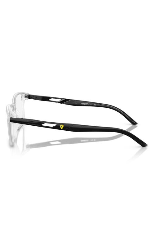 Scuderia Ferrari 57mm Pillow Optical Glasses In Matte Crystal