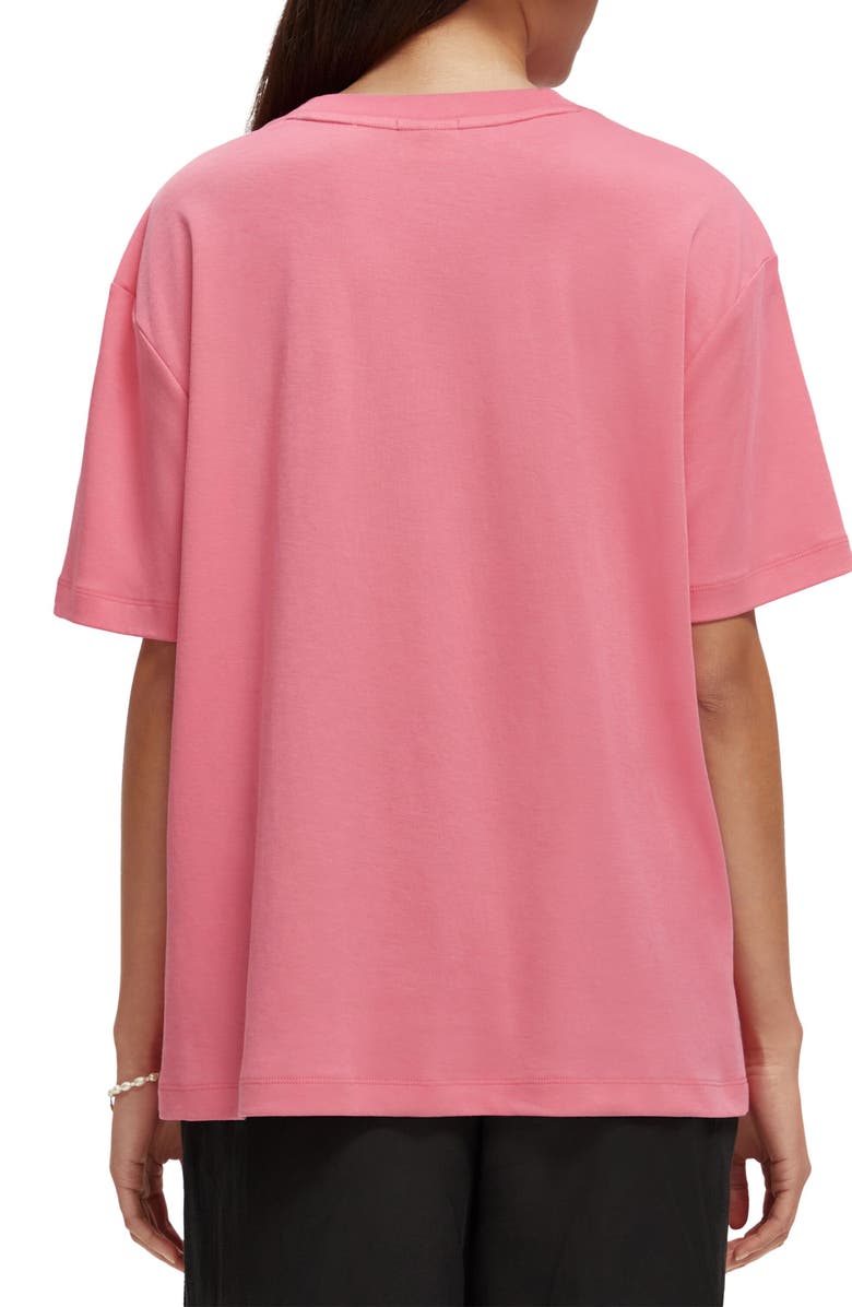 Scotch & Soda Digital Flowers Organic Cotton Graphic T-Shirt, Alternate, color,