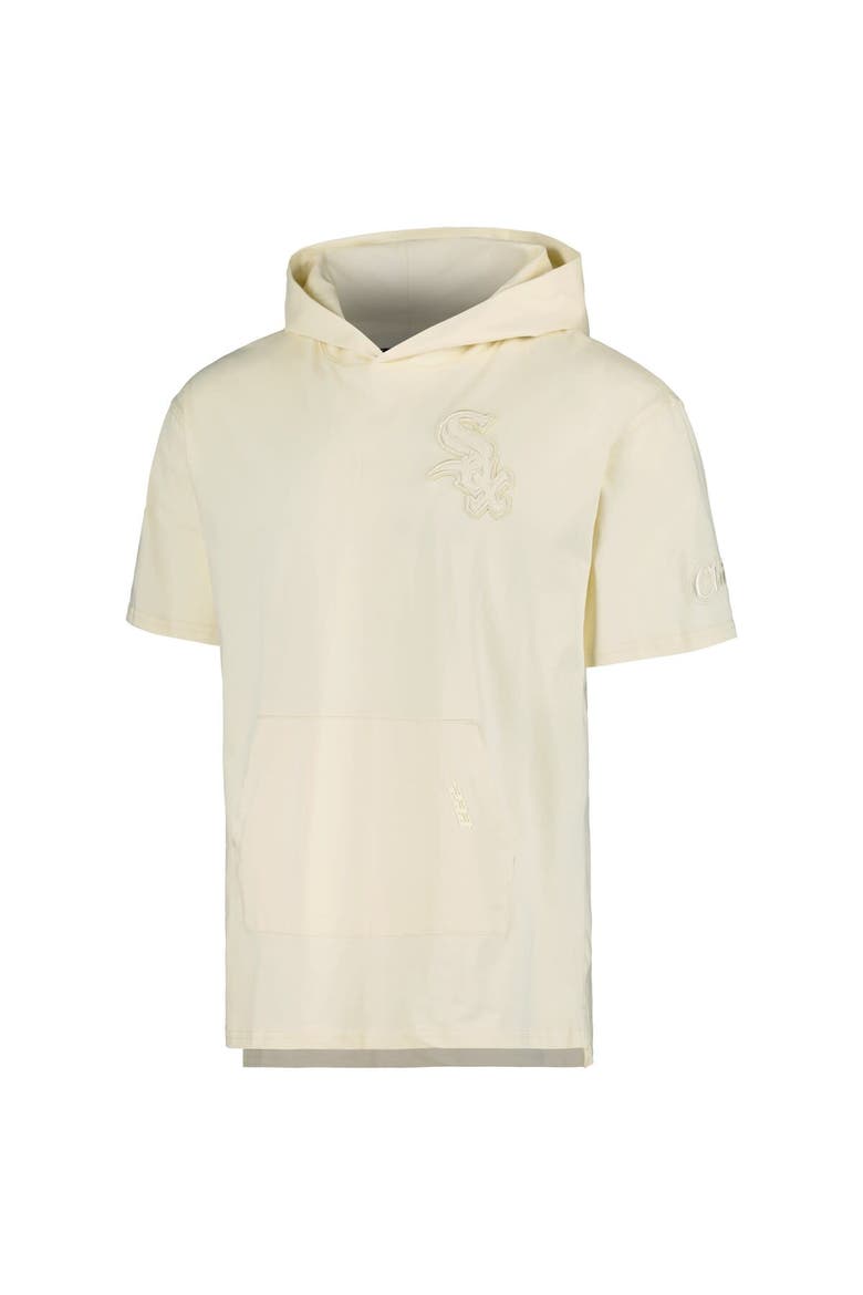 Men's Pro Standard Cream Chicago White Sox Neutral Short Sleeve Hoodie T-Shirt, Alternate, color, Cream