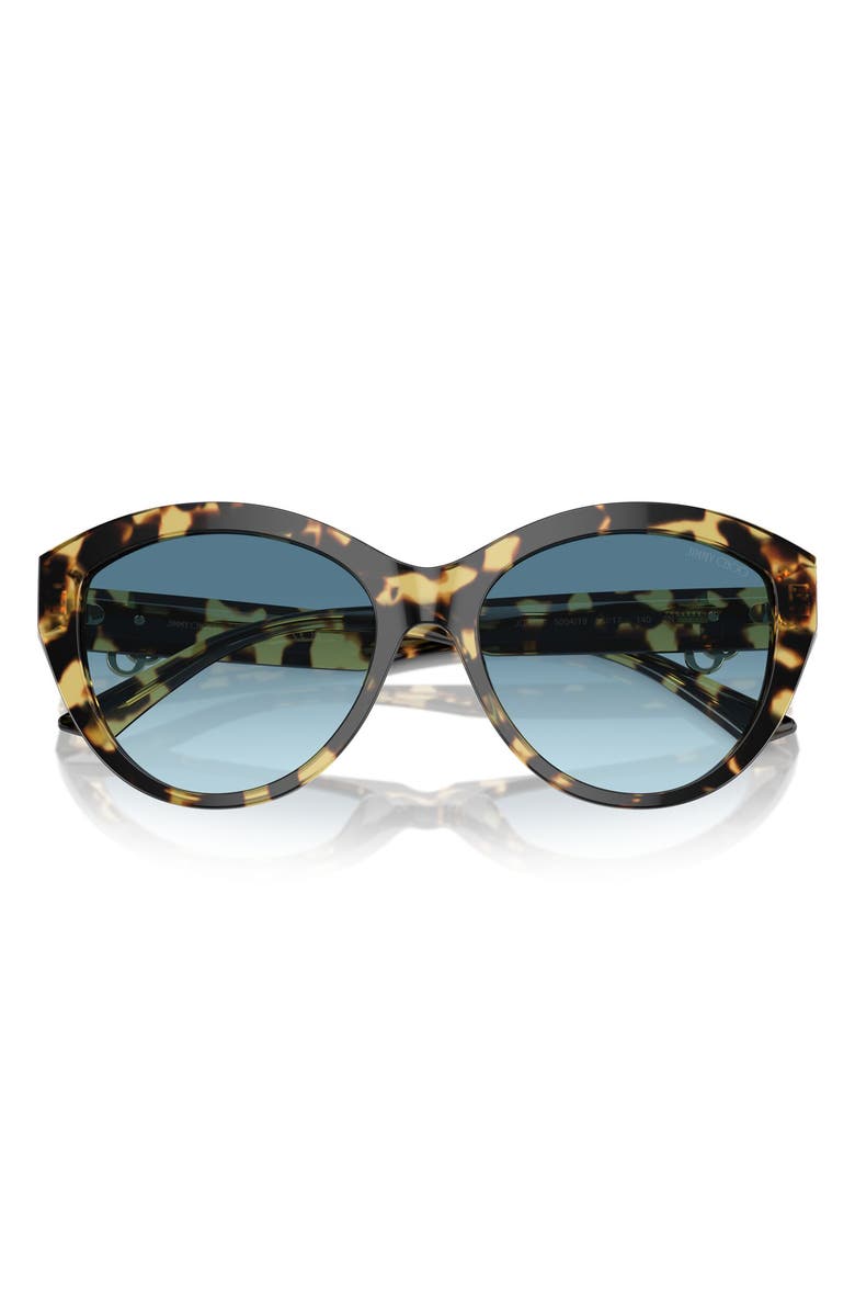 Jimmy Choo 55mm Gradient Phantos Sunglasses, Alternate, color, Mustard