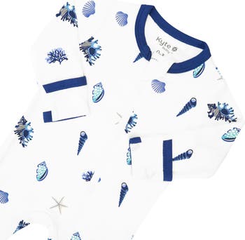 Sea Shell Zip-Up Footie