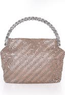 Jewel Badgley Mischka Effie Mesh Pouch Clutch
