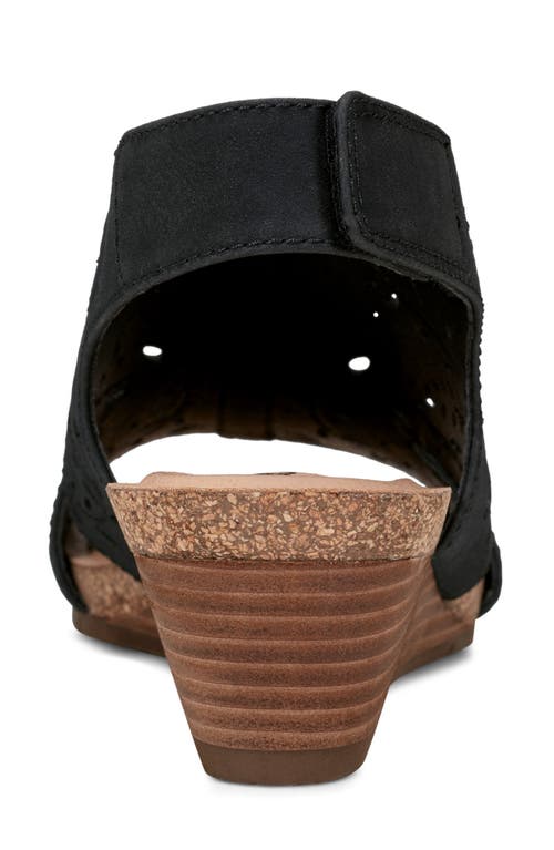 Shop Earth ® Halin Wedge Sandal In Black