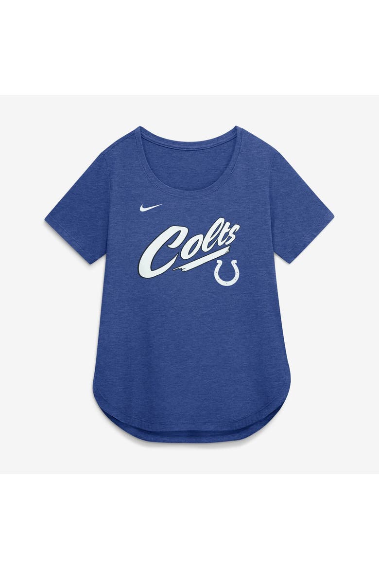 Women's Nike Royal Indianapolis Colts Primetime Tri-Blend T-Shirt, Alternate, color, Royal