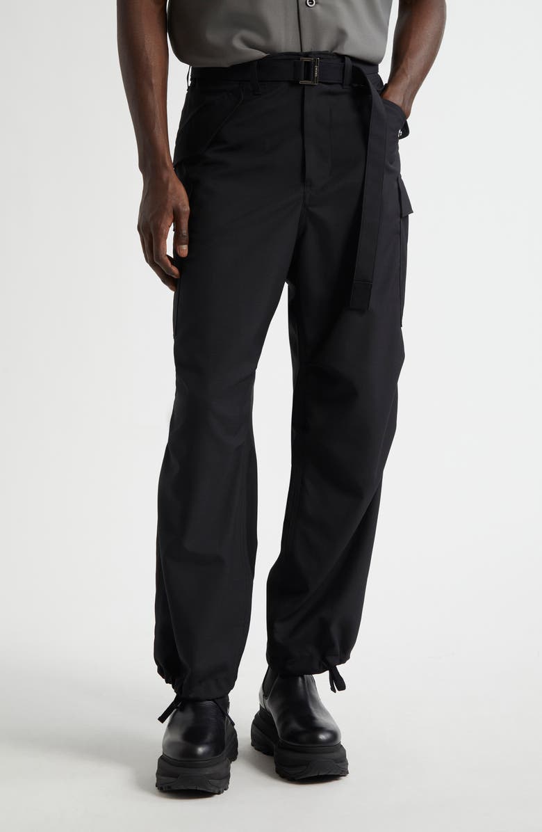 Sacai Cargo Pants, Main, color, Black 001