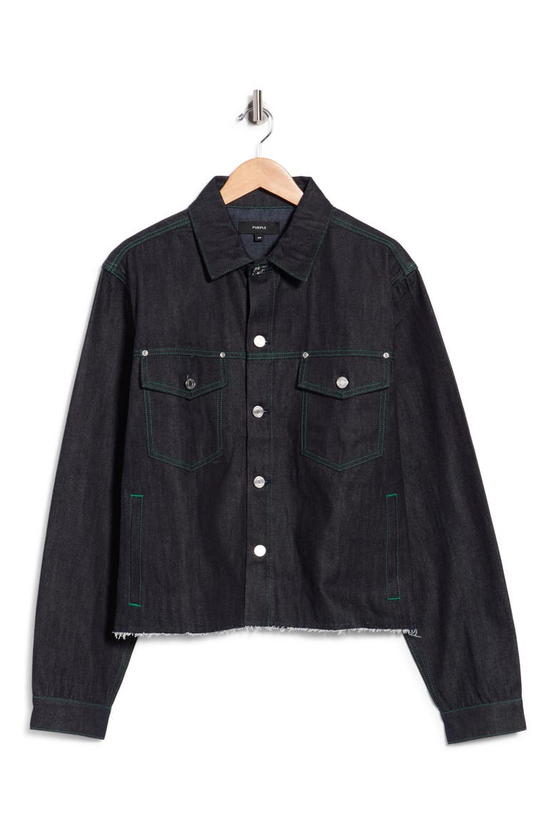 Cutoff Denim Jacket, Alternate, color, LS CUT OFF SHIRT