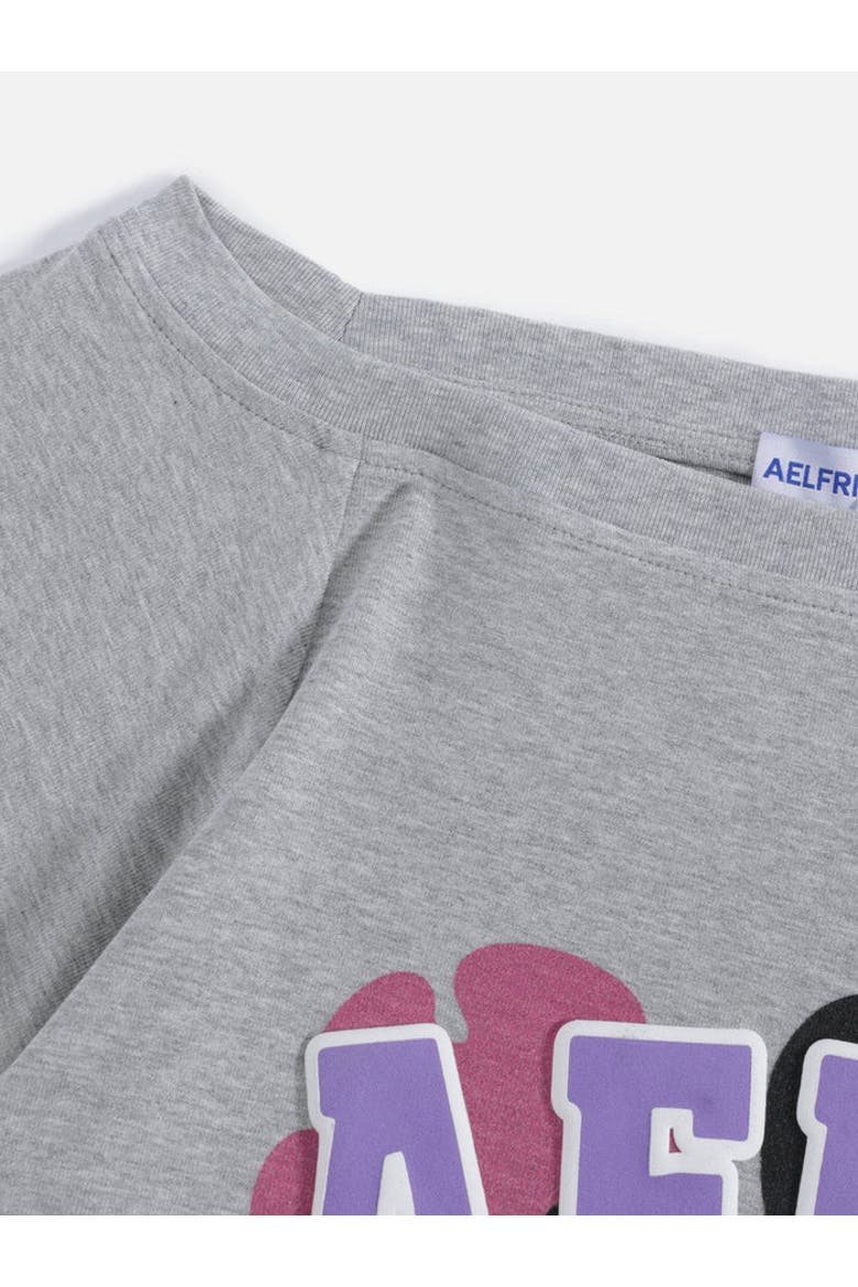 Flower Off-The-Shoulder Tee, Alternate, color, Grey