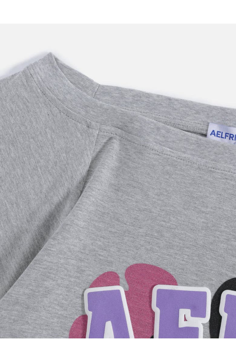 AELFRIC EDEN Flower Off-The-Shoulder Tee, Alternate, color, Grey