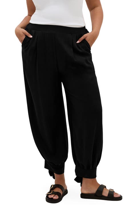 Billie Hem Tie Wide Leg Pants