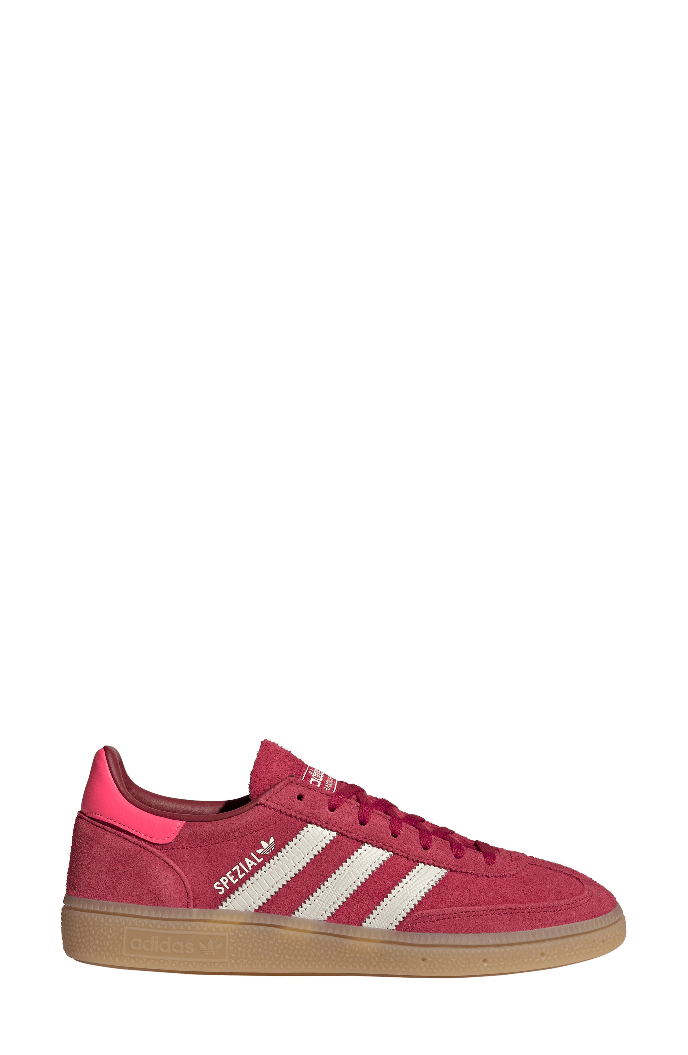 adidas Handball Spezial Sneaker, Alternate, color, Red/ Off White/ Solar Turbo